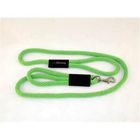 SOFT LINES Soft Lines PSS10806LIMEGREEN 2 Handled Sidewalk Safety Dog Snap Leash 0.5 In. Diameter By 6 Ft. - Lime Green PSS10806LIMEGREEN